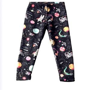 3 FOR $20 JUST COZY 2T Multicolour Space Stretch Waist Leggings